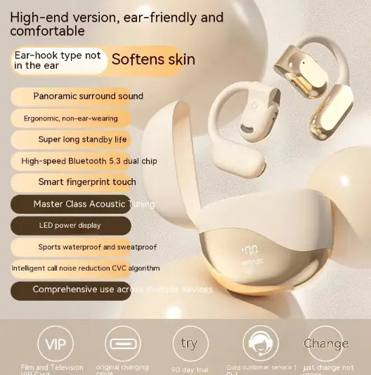 Wireless Ear Hook Bluetooth Headset