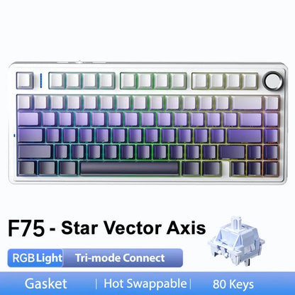 Mechanical Keyboard Wireless Three-mode Bluetooth