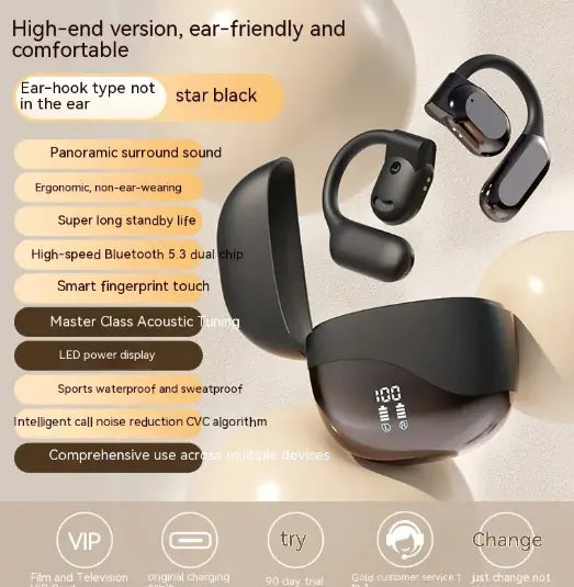 Wireless Ear Hook Bluetooth Headset