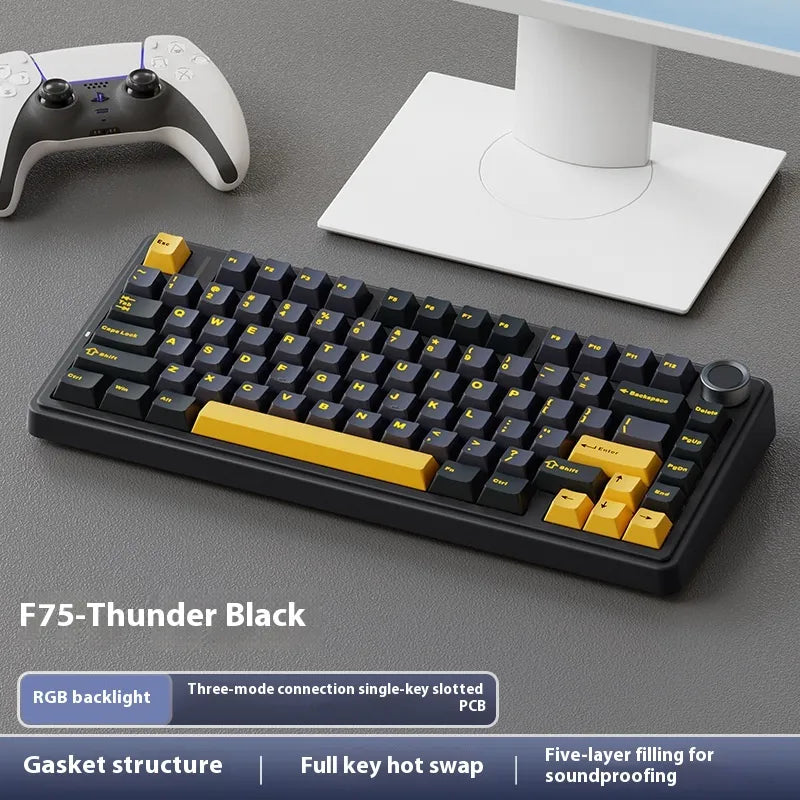 Mechanical Keyboard Wireless Three-mode Bluetooth