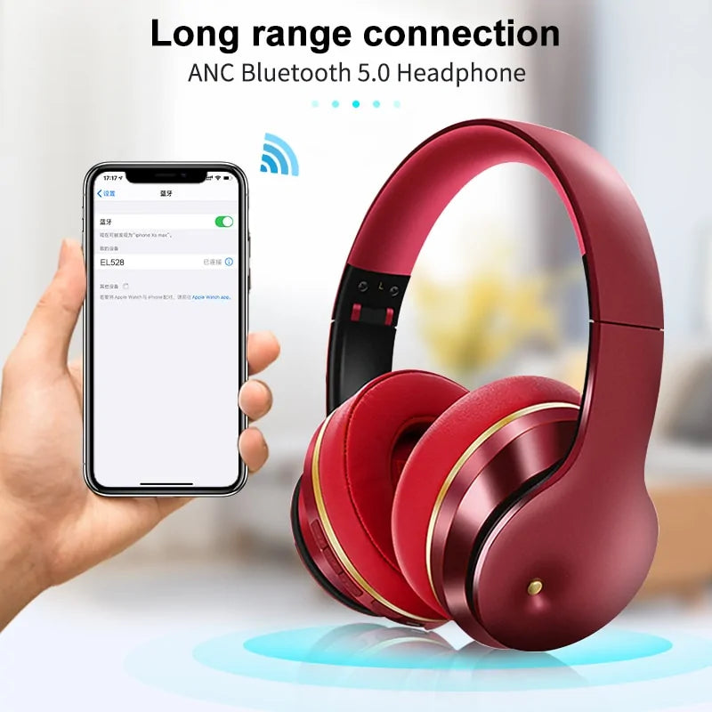 Foldable ANC Bluetooth Headphones