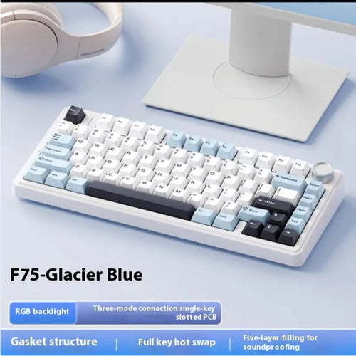 Mechanical Keyboard Wireless Three-mode Bluetooth