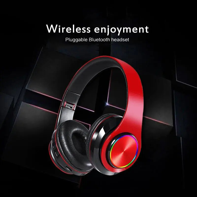 Wireless Bluetooth Headphones Foldable Stereo Earphones Headsets Mic