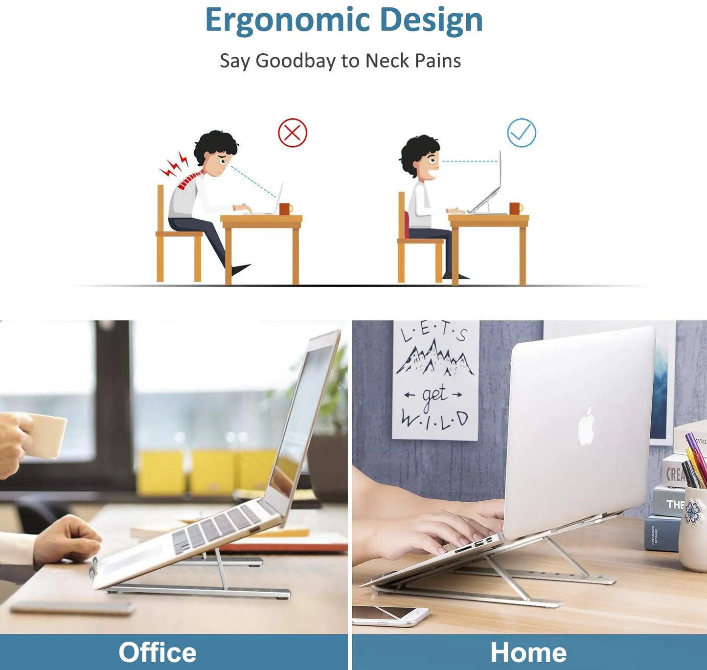 Levelize - Portable Adjustable Laptop Stand